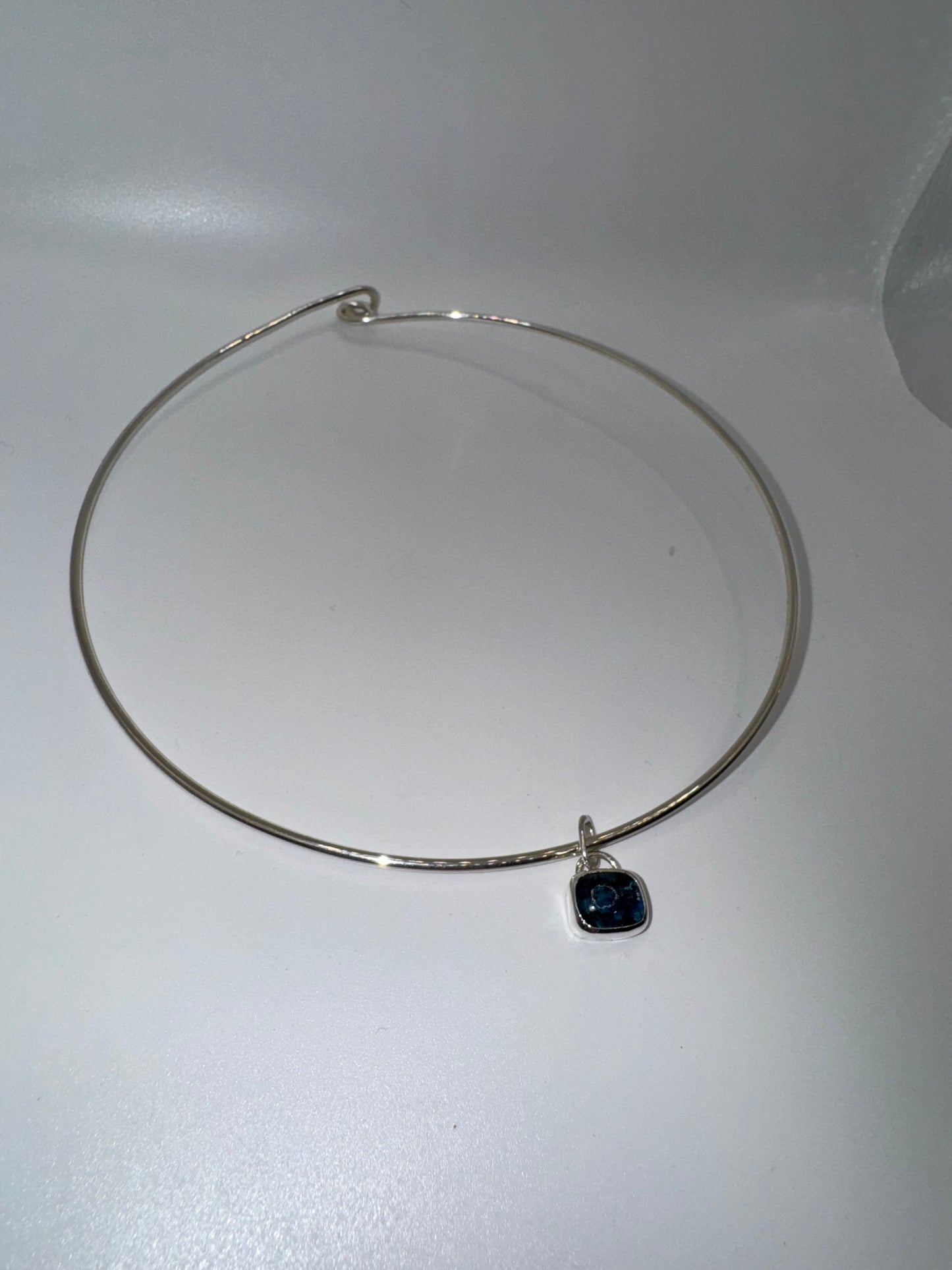 Teal Moss Kyanite Choker